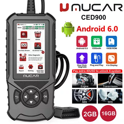 £51.86 • Buy MUCAR CDE900 Profi OBD2 Diagnostic ABS/SRS/TCM/ECM OBDII Scanner Code Reader