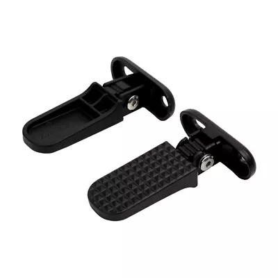 2PCS Motorcycle Scooter Moped Folding Foot Pegs Rear Pedals Rest Aluminum Alloy • $22.94
