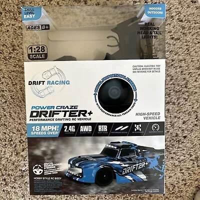 Power Craze Drifter+ Performance Drifting RC 1:28 Scale 18MPH AWD-NEW SEALED • $29