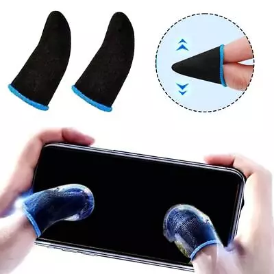 1Pair Thumb Finger Sleeve Mobile Game Sleeve Gaming 2024 Gloves Z9S0 • $1.46