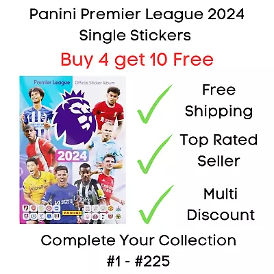 Panini Premier League 2024 Football Stickers #1 - #225 Buy 4 Get 10 Free • £1.35