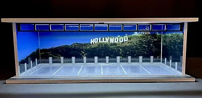 Hollywood Scenic Parking FOR Hot Wheels 1:64 Model Diorama Garage LED Lighting! • $50