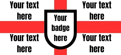 Customisable Football Stickers. St George's Flag Union Jack. Any Player Or Club • £4