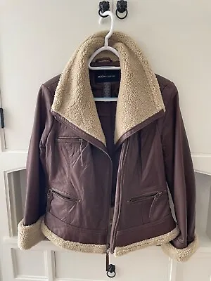 Moda International Lambskin Leather Aviation Style Jacket • $55