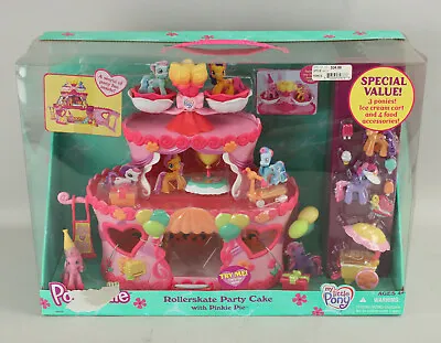 My Little Pony Ponyville Rollerskate Party Cake W/Pinky Pie 3 Bonus Ponies++ • $59.99