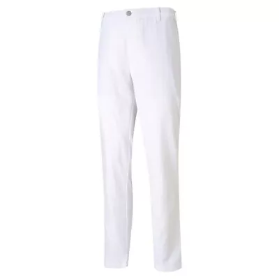 Puma Jackpot Pants Mens Golf Trousers - Bright White - New 2022 - Choose Size • $39.95