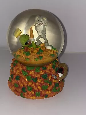 Vintage 90’s Bugs Bunny Marvin The Martian Warner Bros Looney Toons Snow Globe • $34.95