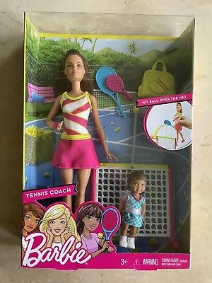 Barbie Tennis Coach 2016 You Can Be Anything Series Career Hispanic Child Doll • $85.57