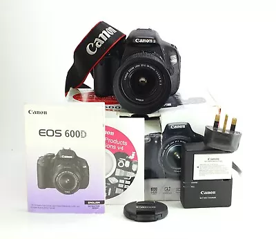 Canon EOS 600D DSLR Camera & Canon EF-S 18-55mm IS II Zoom Lens Kit Boxed • £159.99