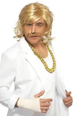 Mens Blonde Keith Lemon Wig & Moustache • £21.99