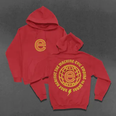 $53.97 • Buy Rage Against The Machine Evil Empire Globe Hoodie Red Size 2XL