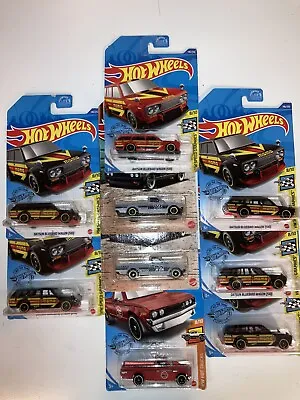 Hot Wheels LOT OF 9 DATSUN BLUEBIRD WAGON (510) Datsun 620 Pickup Truck See Pics • $19.50