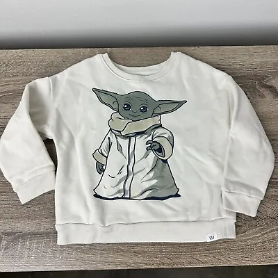 Baby Gap Star Wars Baby Yoda Pullover Graphic Sweater Grogu Child Toddler 4T • $18