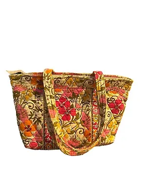 Vintage Vera Bradley Metropolitan Tea Garden Cotton Bag Purse Quilted Shoulder • $21