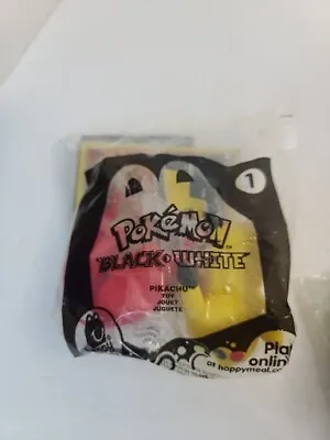 2012 Pokemon Black White McDonalds Happy Meal Toy/w Card Pikachu #1 Sealed New • $5.48