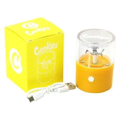 Electric Portable Auto Herb Garlic Grinding Crusher  Rechargeable Yellow Grinder • $9.89