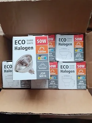 ECO Halogen Warm White JDR MR16 Dimmable Light Bulbs X 6  • £4.99