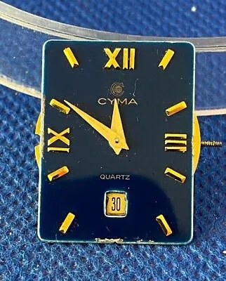 Original CYMA Eta 956.412 Quartz Movement & Blue Dial (1C/14652) • $27.15