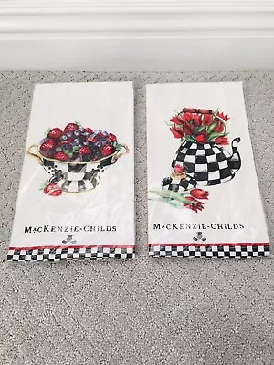  MacKenzie-Childs Berry Breakfast Or Tulip Dish Towel 18  Wide 26  Long  New! • $24.99