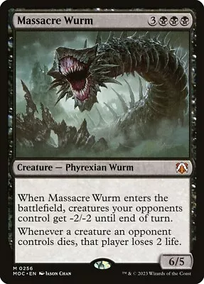 Massacre Wurm - Nm - Pack Fresh - March Of The Machine: Commander • $4.05