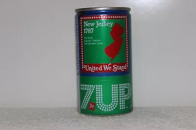 7-up Soda Bi-cenntenial States Can 1976 - New Jersey - Uncle Sam Puzzle Piece - • $6.73