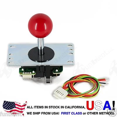$24.99 • Buy Sanwa Original Japan Arcade Joystick JLF-TP-8YT With Red Ball Top Stick Mod