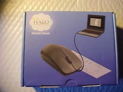 Halo Scanner Mouse Black New In Box Unopened Plastic Bags For Computers Lap Top • $14.99