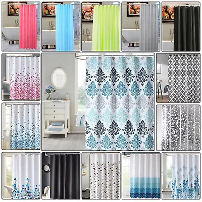 £9.59 • Buy Printed Bathroom Shower Curtain Polyester Fabric Extra Wide & Long W180 X L200CM