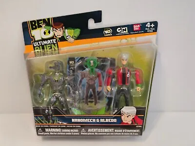 Ben 10 Ultimate Alien Nanomech & Albedo 3  Action Figures 2010 Bandai 27956 NEW! • $32.99