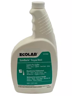 ECOLAB StainBlaster Enzyme Boost 6101068 Laundry Pre-Spotter 22 Fl.oz. NEW 2025 • $29.50