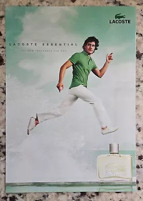 2006 LACOSTE ESSENTIAL  Fragrance Magazine PRINT AD Sample Strip  LACOSTE • £9.42