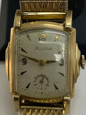 Vintage Men’s Bulova 10BT Gold Filled Watch • $23.50