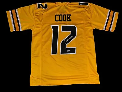 Brady Cook Missouri Tigers Yellow Jersey Quarterback Cotton Bowl Mvp Mizzou Bas • $174.99