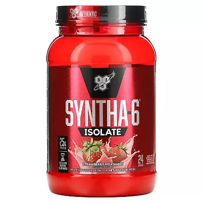 Syntha-6 Isolate Protein Powder Drink Mix Strawberry Milkshake 2.01 Lbs (912 • $46.76