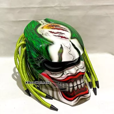 Premium Predator Motorcycle Helmet Joker Green Hair Series (dot & Ece Certified) • $315