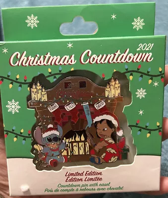 Lilo And Stitch Jumbo Christmas Countdown LE Disney Pin 145418 Moves Jumbo • $34