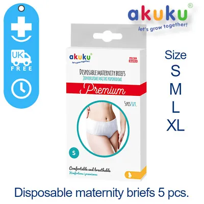 £4.95 • Buy Disposable Maternity BRIEFS Hospital Knickers Prenatal Postpartum Underpants