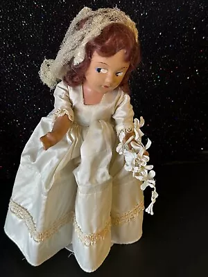 Beautiful Composition BRIDE 1930s Madame Alexander Wedding Doll ORIGINAL OUTFIT • $45