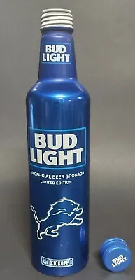 $6.99 • Buy 2018 NFL DETROIT LIONS - BUD LIGHT Aluminum Beer Bottle #503274