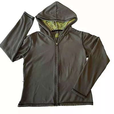 Title Nine Jacket | Size S | Womens Green Pattern Gray Full Zip Hoodie • $19.90