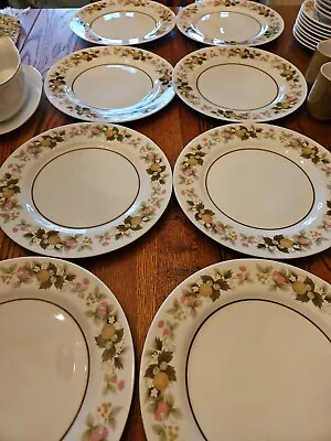 Mikasa Fine China Eclipse Sumay 5741 Dinner Plates - Set Of 8 • $10