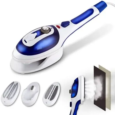 Handheld Steamer For Clothes Garment Steamer Steam Iron W/ 2 Brushes Portable • $31.73