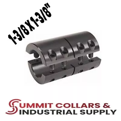 1-3/8  X 1-3/8  Rigid Shaft Coupling Double Split AKA Two Piece Type (qty 1) • $48.99