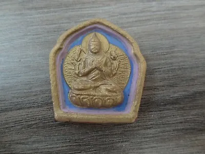  MONGOLIAN TIBETAN BUDDHIST HANDMADE CLAY TSA TSA Of A TSONG-KAPA • $19.99