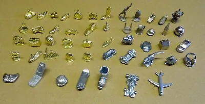 £2.95 • Buy Multi-list Of Monopoly Board Game  Gold Tone & Metal Replacement Tokens