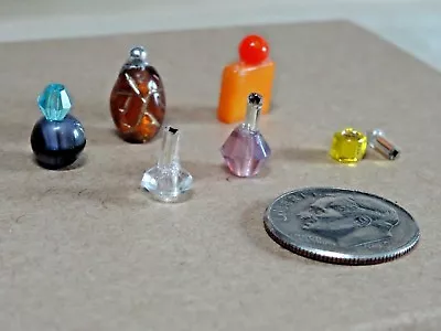 (MJS) Vintage Dollhouse Miniatures 6 Perfume Bottles • $5