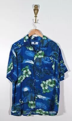 Vgc 90's Wavey Shirt Crazy Floral Pattern Shirt Short Sleeve  X-large • £18
