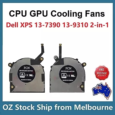 GPU CPU Cooling Fan Dell XPS 13 7390 7310 2-in-1 0VDFK8 P103G P103G001 P103G002 • $109