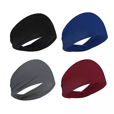 Sweatbands For Men Breathable Quick Dry Workout Headbands Soft Sports Hair Bands • $8.44