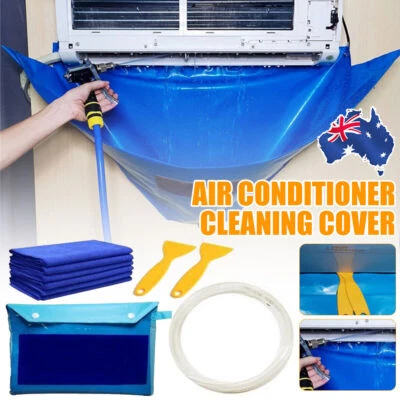$48.68 • Buy Wash Cover Air Conditioner Cleaning Bags Wall Mounted Protectors Waterproof Kit